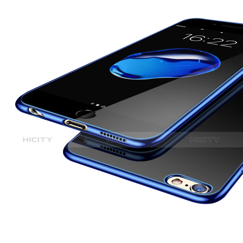 Silikon Schutzhülle Ultra Dünn Tasche Durchsichtig Transparent T08 für Apple iPhone 6S Plus
