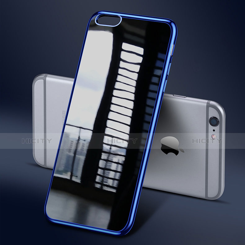 Silikon Schutzhülle Ultra Dünn Tasche Durchsichtig Transparent T08 für Apple iPhone 6S Plus