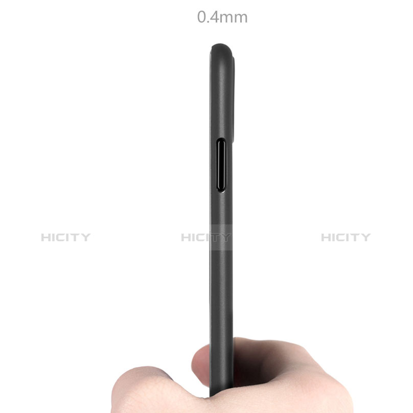 Silikon Schutzhülle Ultra Dünn Tasche Durchsichtig Transparent T08 für Apple iPhone Xs Grau