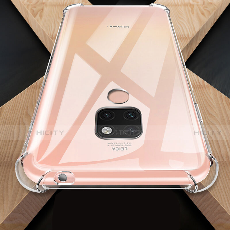 Silikon Schutzhülle Ultra Dünn Tasche Durchsichtig Transparent T08 für Huawei Mate 20 X 5G Klar groß