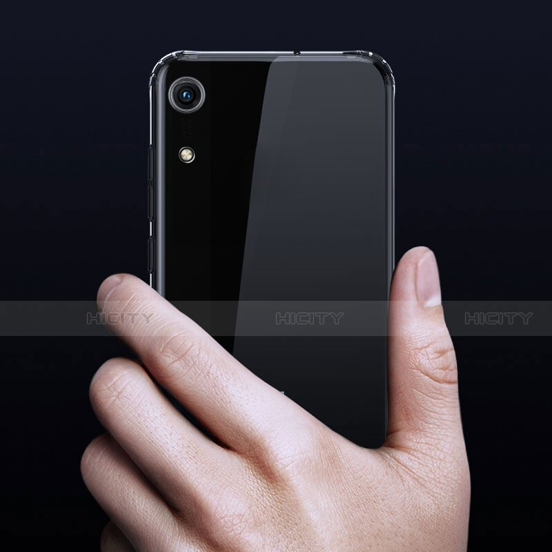 Silikon Schutzhülle Ultra Dünn Tasche Durchsichtig Transparent T08 für Huawei Y6 Prime (2019) Klar groß