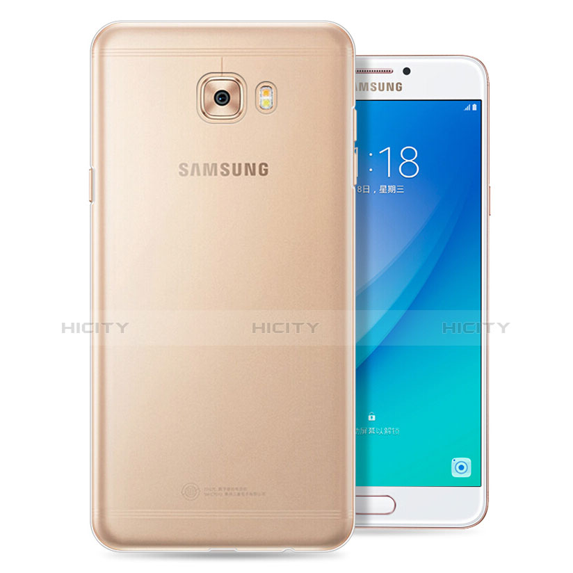 Silikon Schutzhülle Ultra Dünn Tasche Durchsichtig Transparent T08 für Samsung Galaxy C5 Pro C5010 Klar Plus