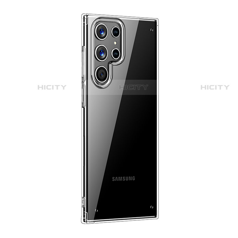 Silikon Schutzhülle Ultra Dünn Tasche Durchsichtig Transparent T08 für Samsung Galaxy S22 Ultra 5G Klar