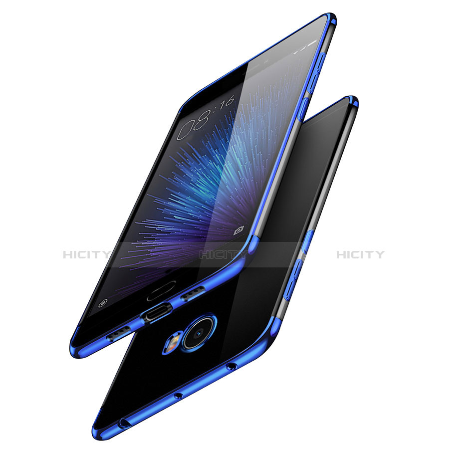 Silikon Schutzhülle Ultra Dünn Tasche Durchsichtig Transparent T08 für Xiaomi Mi Note 2 Special Edition Blau