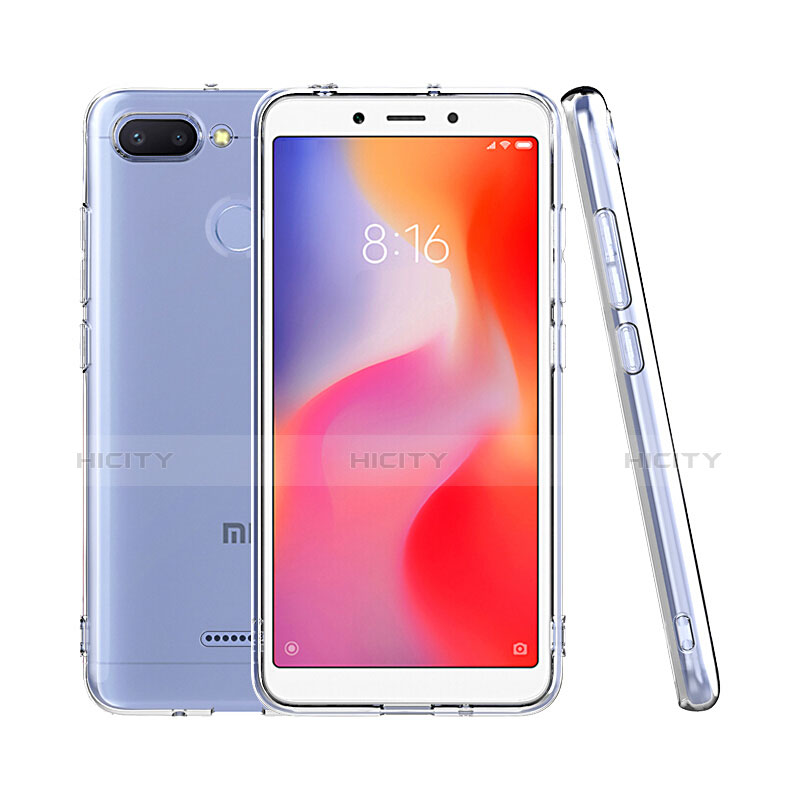 Silikon Schutzhülle Ultra Dünn Tasche Durchsichtig Transparent T08 für Xiaomi Redmi 6 Klar Plus