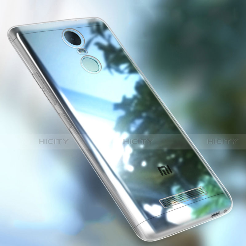 Silikon Schutzhülle Ultra Dünn Tasche Durchsichtig Transparent T08 für Xiaomi Redmi Note 3 Pro Klar groß