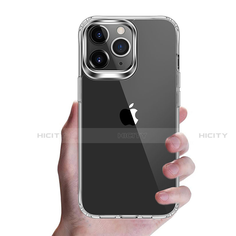 Silikon Schutzhülle Ultra Dünn Tasche Durchsichtig Transparent T09 für Apple iPhone 13 Pro Max Klar groß