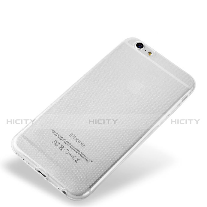 Silikon Schutzhülle Ultra Dünn Tasche Durchsichtig Transparent T09 für Apple iPhone 6 Klar groß