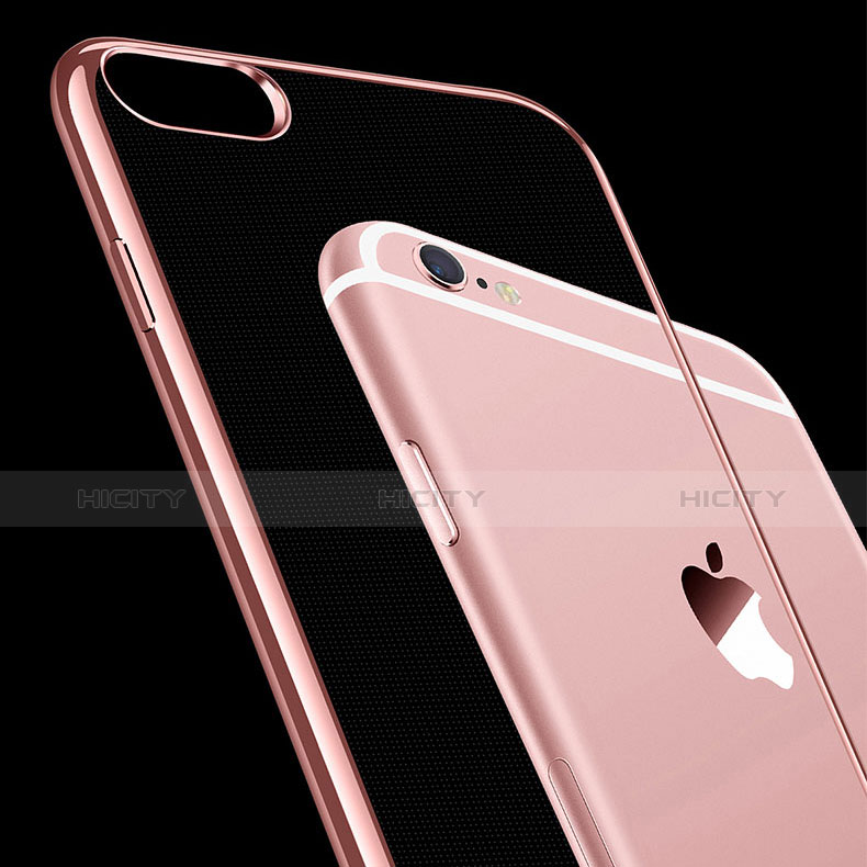 Silikon Schutzhülle Ultra Dünn Tasche Durchsichtig Transparent T09 für Apple iPhone 6 Plus groß