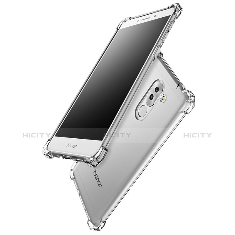 Silikon Schutzhülle Ultra Dünn Tasche Durchsichtig Transparent T09 für Huawei GR5 (2017) Klar groß