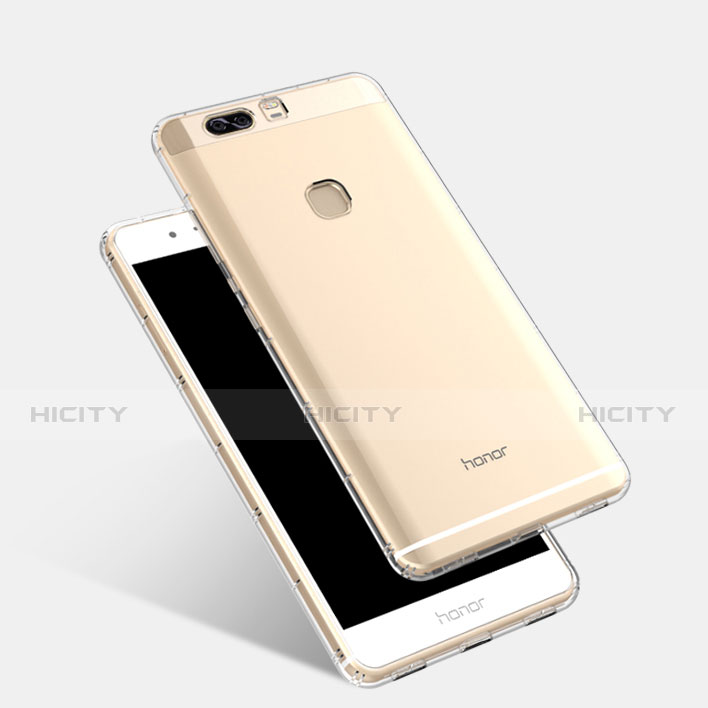 Silikon Schutzhülle Ultra Dünn Tasche Durchsichtig Transparent T09 für Huawei Honor V8 Klar groß