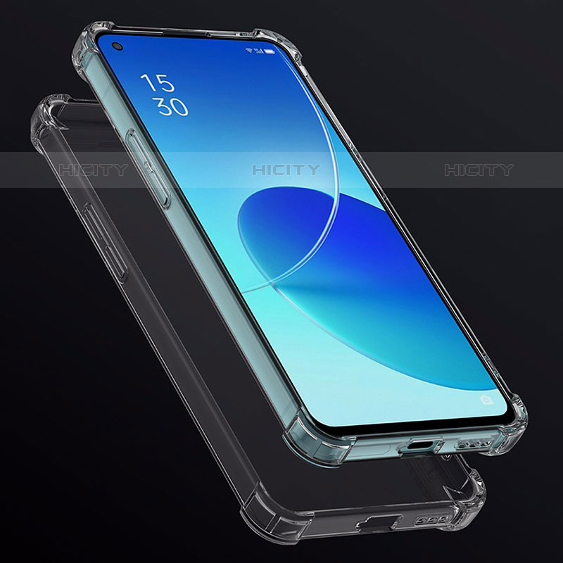 Silikon Schutzhülle Ultra Dünn Tasche Durchsichtig Transparent T09 für Oppo Reno6 Pro 5G India Klar