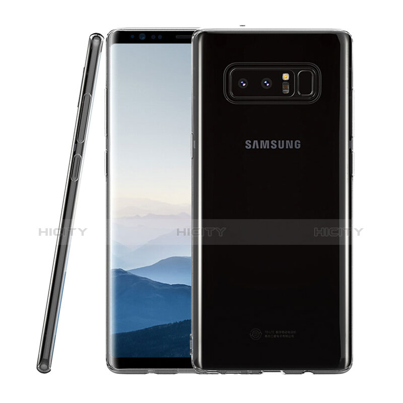 Silikon Schutzhülle Ultra Dünn Tasche Durchsichtig Transparent T09 für Samsung Galaxy Note 8 Klar Plus