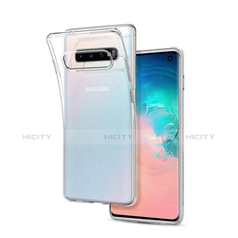 Silikon Schutzhülle Ultra Dünn Tasche Durchsichtig Transparent T09 für Samsung Galaxy S10 Klar