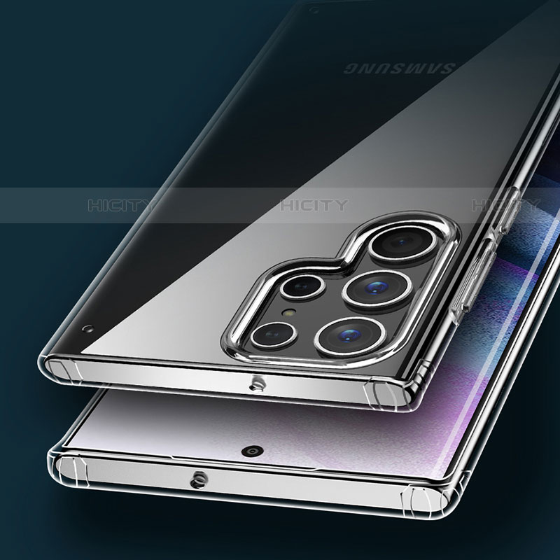 Silikon Schutzhülle Ultra Dünn Tasche Durchsichtig Transparent T09 für Samsung Galaxy S21 Ultra 5G Klar groß