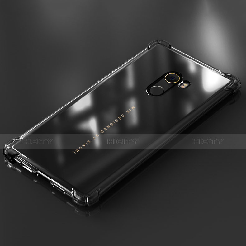 Silikon Schutzhülle Ultra Dünn Tasche Durchsichtig Transparent T09 für Xiaomi Mi Mix 2 Klar
