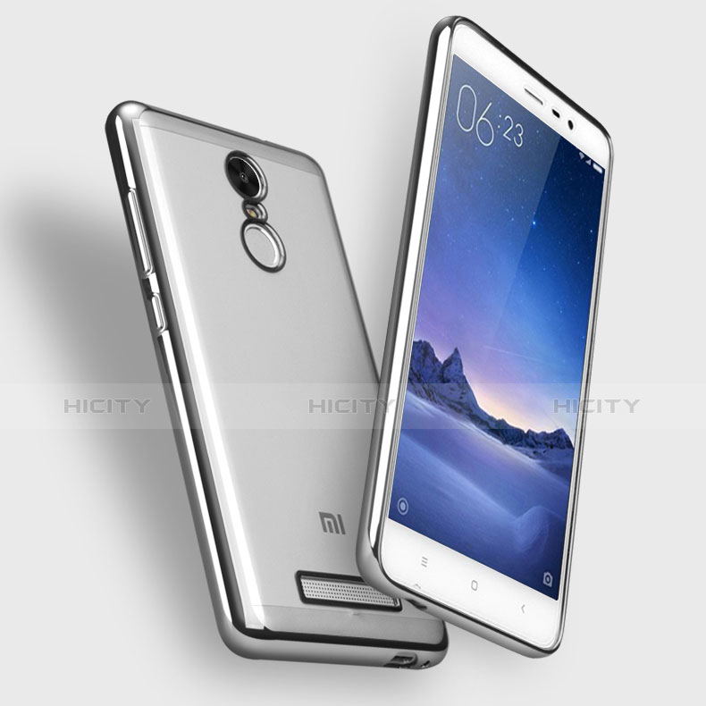 Silikon Schutzhülle Ultra Dünn Tasche Durchsichtig Transparent T09 für Xiaomi Redmi Note 3 Klar groß