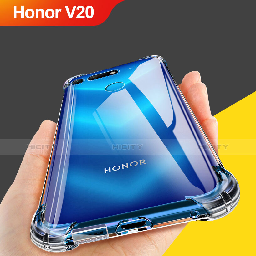 Silikon Schutzhülle Ultra Dünn Tasche Durchsichtig Transparent T10 für Huawei Honor View 20 Klar Plus