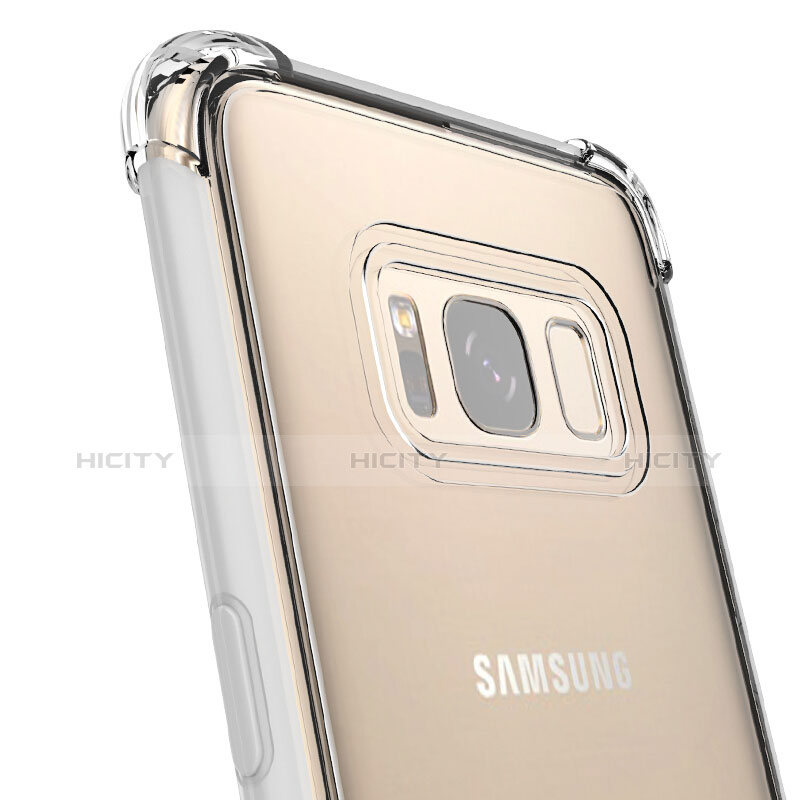 Silikon Schutzhülle Ultra Dünn Tasche Durchsichtig Transparent T10 für Samsung Galaxy S8 Plus Klar