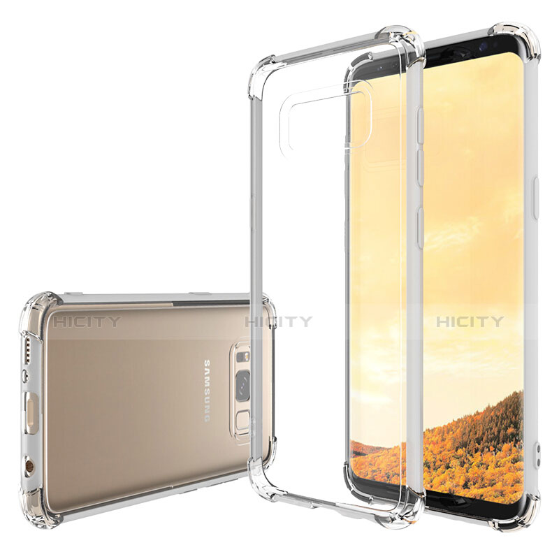 Silikon Schutzhülle Ultra Dünn Tasche Durchsichtig Transparent T10 für Samsung Galaxy S8 Plus Klar