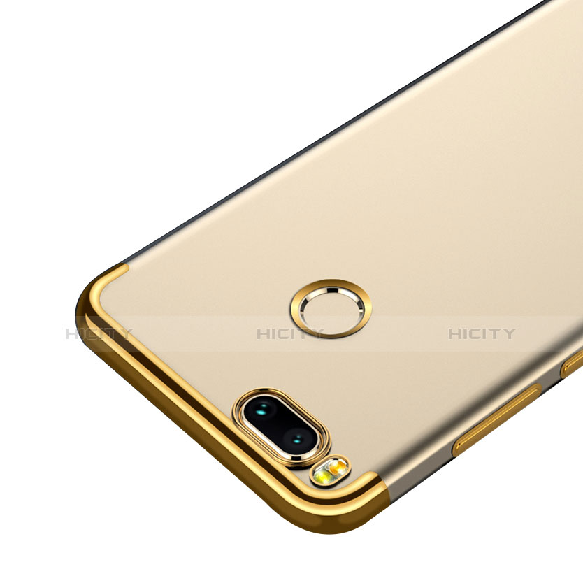 Silikon Schutzhülle Ultra Dünn Tasche Durchsichtig Transparent T10 für Xiaomi Mi A1 Gold groß