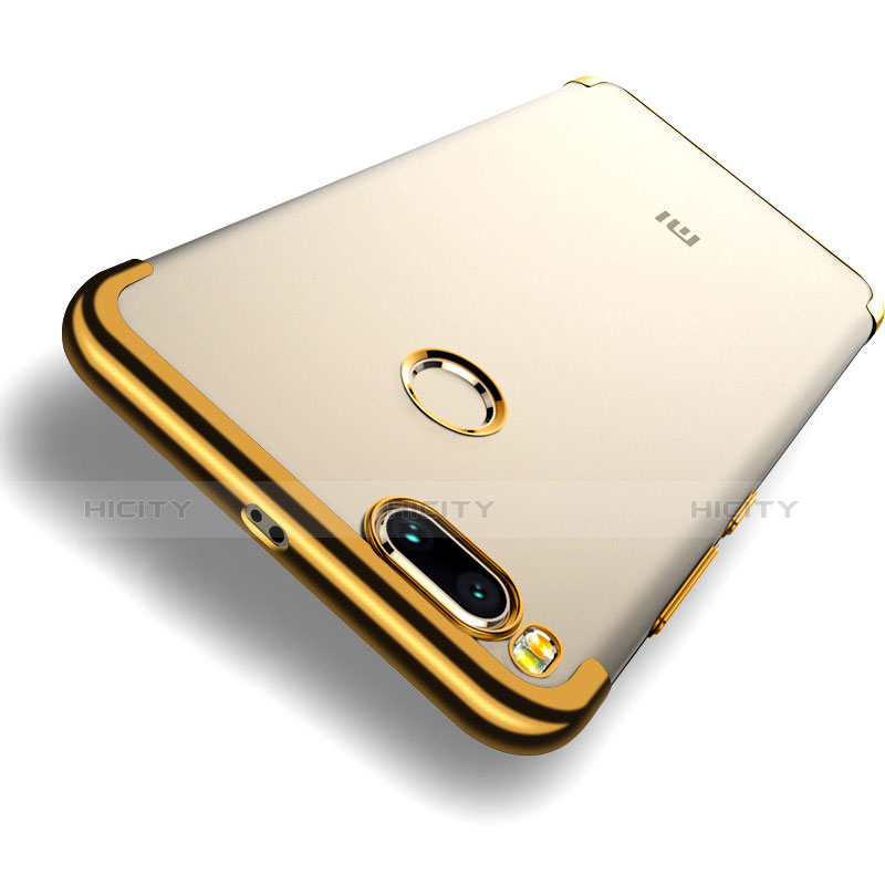 Silikon Schutzhülle Ultra Dünn Tasche Durchsichtig Transparent T10 für Xiaomi Mi A1 Gold groß