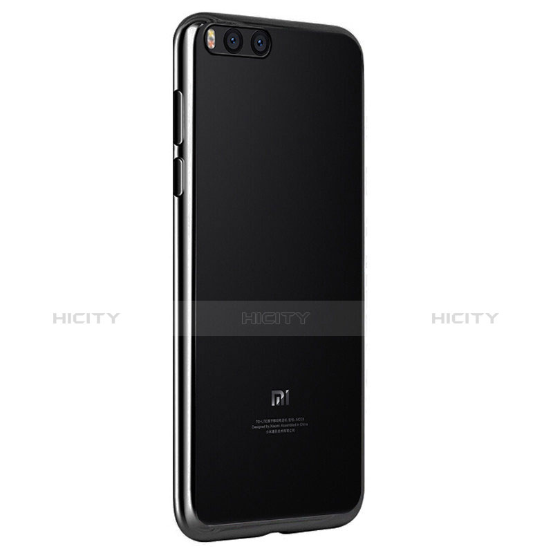 Silikon Schutzhülle Ultra Dünn Tasche Durchsichtig Transparent T10 für Xiaomi Mi Note 3 Schwarz