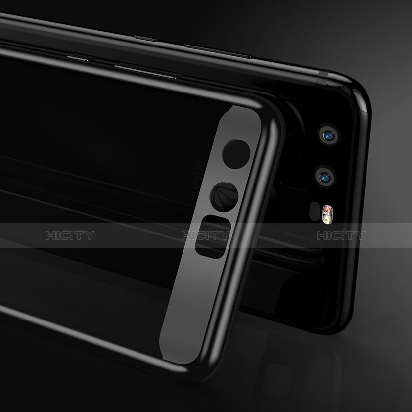 Silikon Schutzhülle Ultra Dünn Tasche Durchsichtig Transparent T11 für Huawei P10 Schwarz