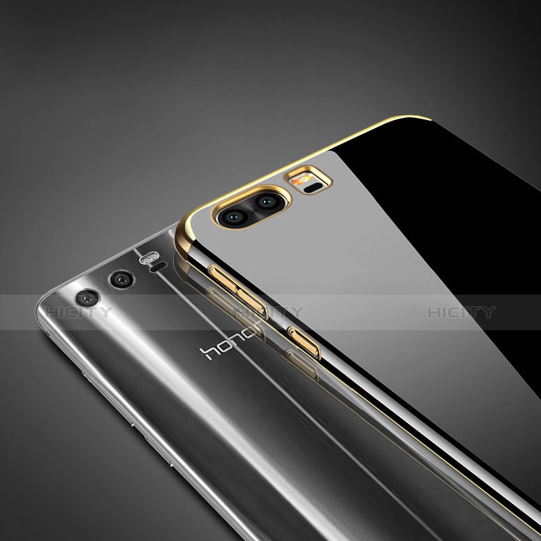 Silikon Schutzhülle Ultra Dünn Tasche Durchsichtig Transparent T12 für Huawei Honor 9 Premium Gold groß