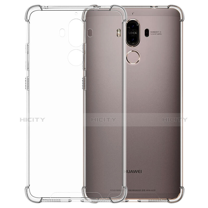 Silikon Schutzhülle Ultra Dünn Tasche Durchsichtig Transparent T12 für Huawei Mate 9 Klar groß
