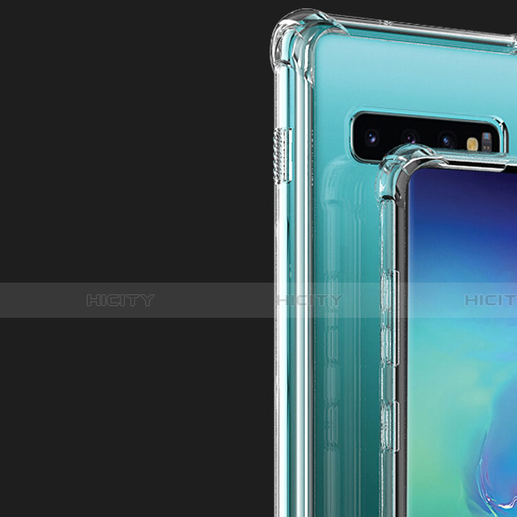 Silikon Schutzhülle Ultra Dünn Tasche Durchsichtig Transparent T12 für Samsung Galaxy S10 5G Klar groß