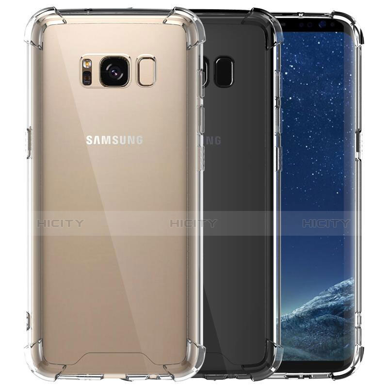 Silikon Schutzhülle Ultra Dünn Tasche Durchsichtig Transparent T12 für Samsung Galaxy S8 Plus Klar