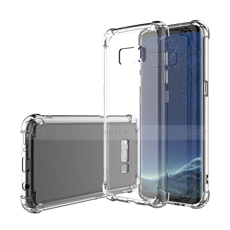 Silikon Schutzhülle Ultra Dünn Tasche Durchsichtig Transparent T12 für Samsung Galaxy S8 Plus Klar