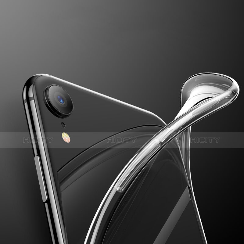 Silikon Schutzhülle Ultra Dünn Tasche Durchsichtig Transparent T14 für Apple iPhone XR Klar groß