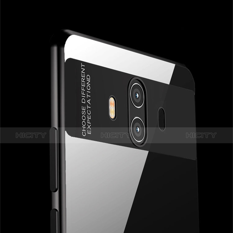 Silikon Schutzhülle Ultra Dünn Tasche Durchsichtig Transparent T14 für Huawei Mate 10 Schwarz