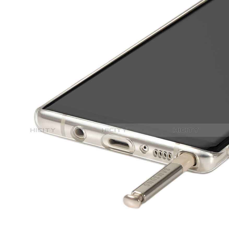 Silikon Schutzhülle Ultra Dünn Tasche Durchsichtig Transparent T14 für Samsung Galaxy Note 8 Klar groß
