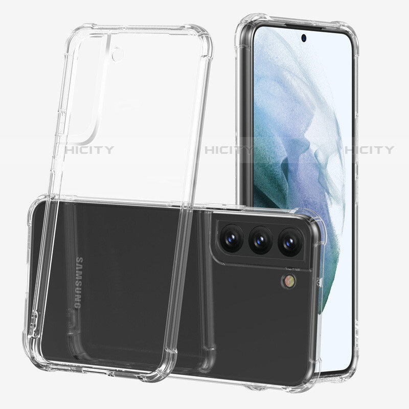 Silikon Schutzhülle Ultra Dünn Tasche Durchsichtig Transparent T15 für Samsung Galaxy S22 5G Klar