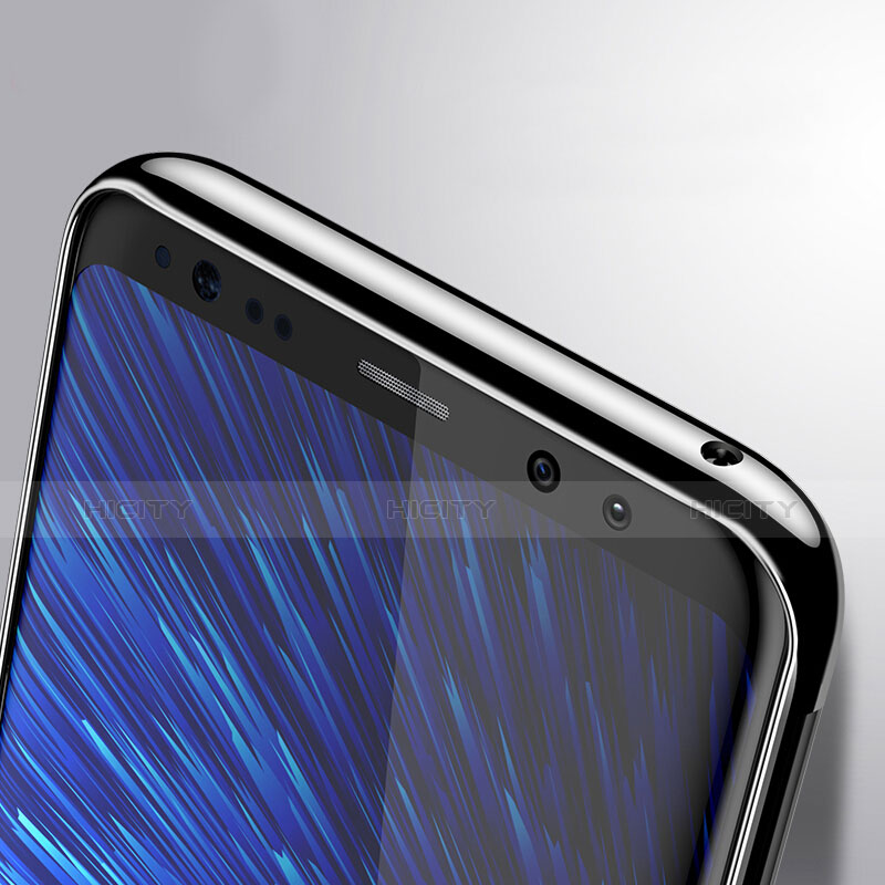 Silikon Schutzhülle Ultra Dünn Tasche Durchsichtig Transparent T17 für Samsung Galaxy S8 Plus Silber groß