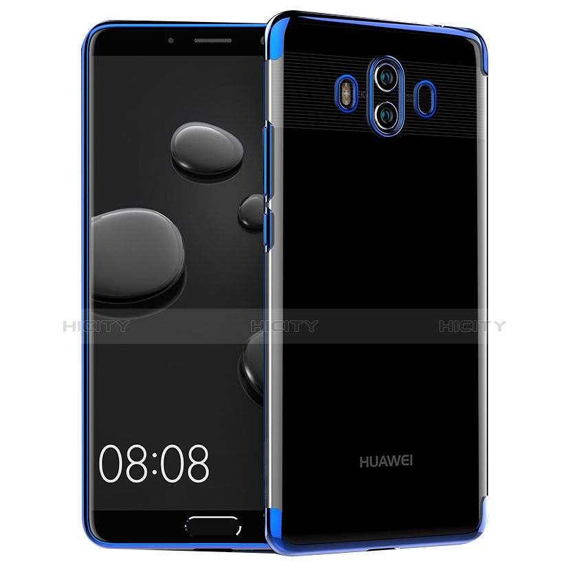 Silikon Schutzhülle Ultra Dünn Tasche Durchsichtig Transparent T18 für Huawei Mate 10 Blau