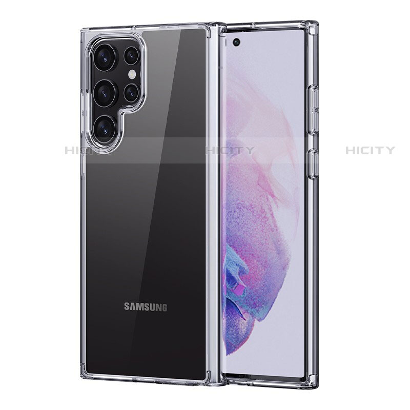 Silikon Schutzhülle Ultra Dünn Tasche Durchsichtig Transparent T20 für Samsung Galaxy S23 Ultra 5G Klar
