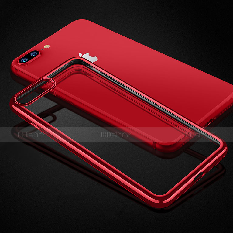 Silikon Schutzhülle Ultra Dünn Tasche Durchsichtig Transparent T25 für Apple iPhone 8 Plus Klar
