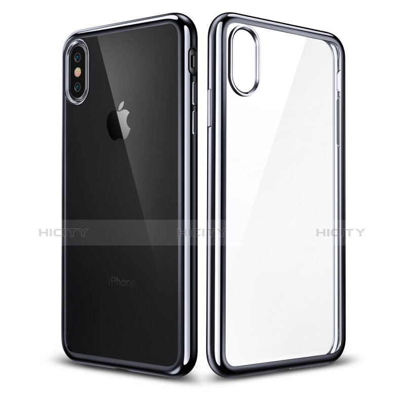 Silikon Schutzhülle Ultra Dünn Tasche Durchsichtig Transparent T26 für Apple iPhone Xs Max Klar
