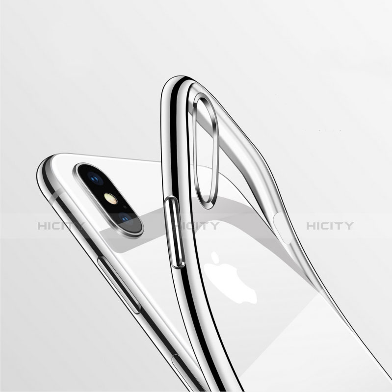 Silikon Schutzhülle Ultra Dünn Tasche Durchsichtig Transparent T27 für Apple iPhone Xs Klar