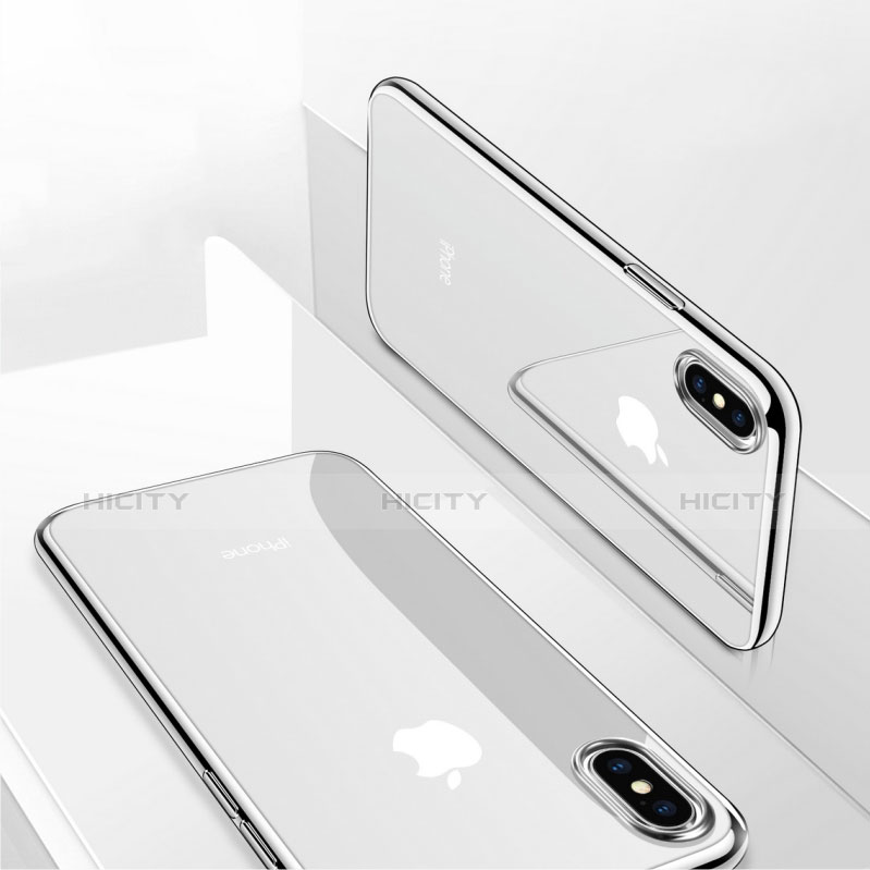 Silikon Schutzhülle Ultra Dünn Tasche Durchsichtig Transparent T27 für Apple iPhone Xs Klar