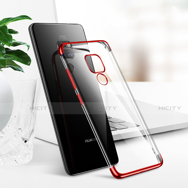 Silikon Schutzhülle Ultra Dünn Tasche Durchsichtig Transparent U01 für Huawei Mate 20 groß