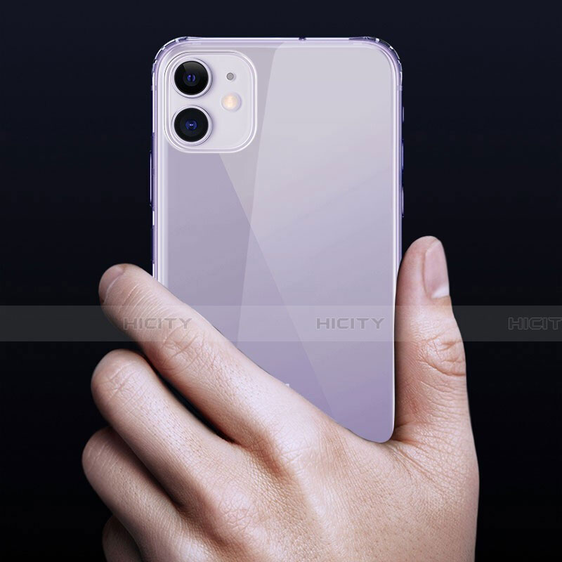 Silikon Schutzhülle Ultra Dünn Tasche Durchsichtig Transparent U02 für Apple iPhone 11 Klar groß