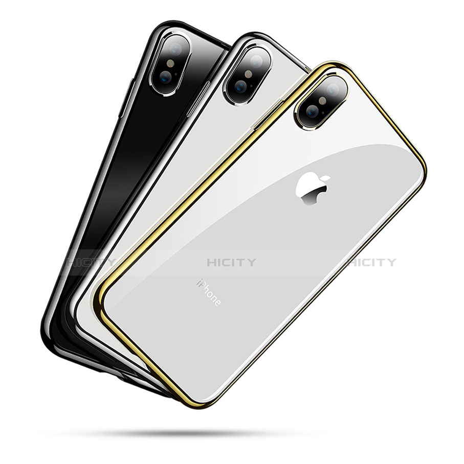 Silikon Schutzhülle Ultra Dünn Tasche Durchsichtig Transparent V03 für Apple iPhone Xs Max
