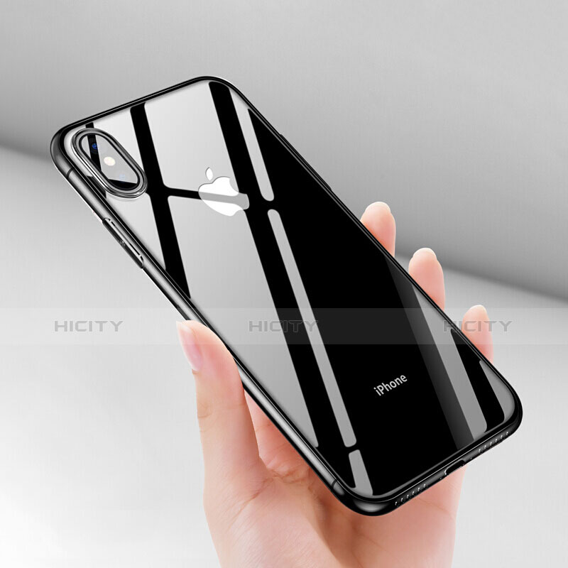 Silikon Schutzhülle Ultra Dünn Tasche Durchsichtig Transparent V05 für Apple iPhone Xs Klar