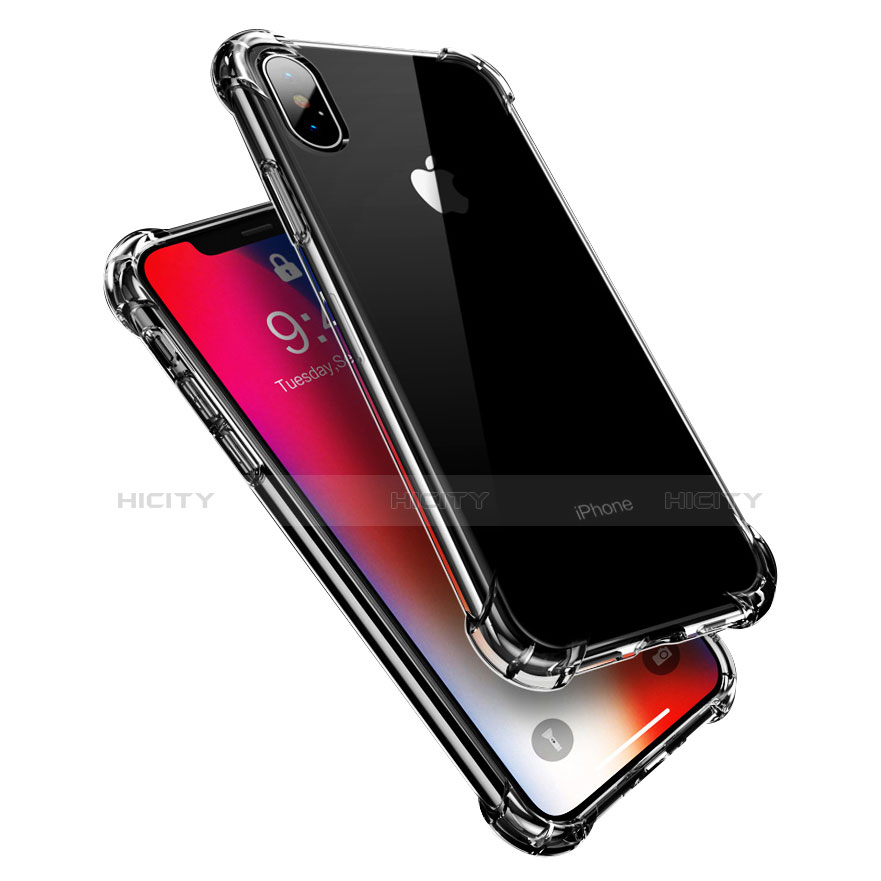 Silikon Schutzhülle Ultra Dünn Tasche Durchsichtig Transparent V10 für Apple iPhone Xs Klar Plus