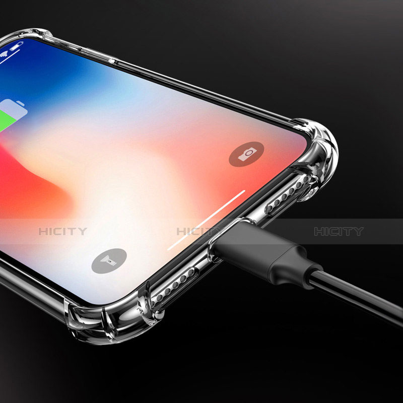 Silikon Schutzhülle Ultra Dünn Tasche Durchsichtig Transparent V10 für Apple iPhone Xs Klar groß